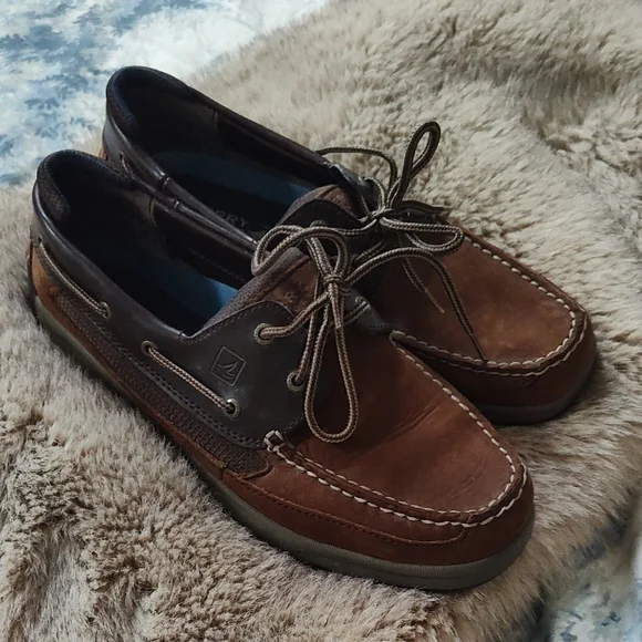 Sperry Men's Brown Boat Shoes - Picture 1 of 5